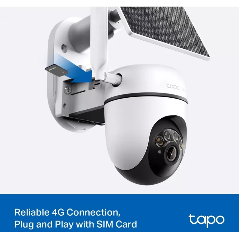 TP-LINK Tapo C615G KIT V1 saulės energija varomas apsaugos kamerų rinkinys – lauko PTZ tinklo stebėjimo kamera, atspari dulkėms/orams, dienos ir nakties spalva