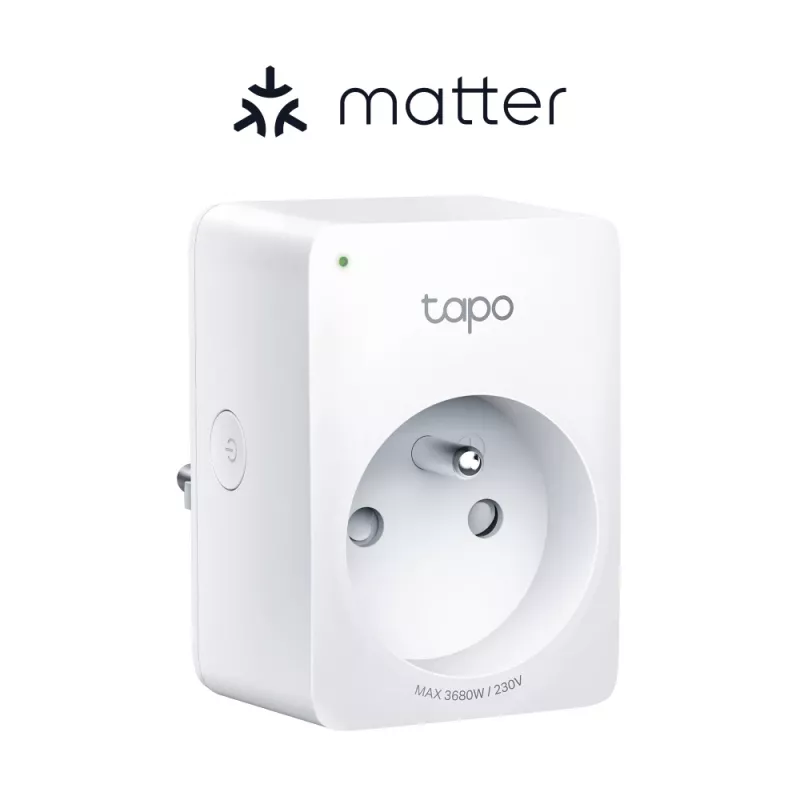 TP-Link Tapo P110M (2-Pack) - Smart Wi-Fi Plug with Energy Monitoring, 16A, 3680W, Type F