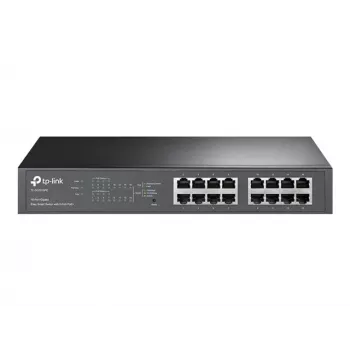 TP-LINK TL-SG1016PE 16-Port Gigabit Easy Smart PoE+ Switch (110W, 8 PoE+ Ports, Rackmountable)