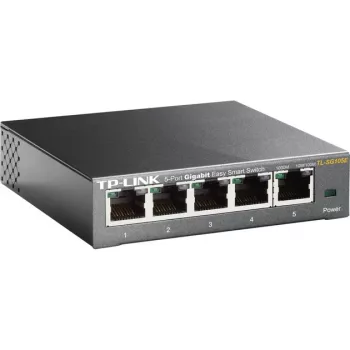 TP-LINK TL-SG105E(UN) Valdomas L2 Gigabit Ethernet jungiklis, 5 prievadai, 10/100/1000 Mbps