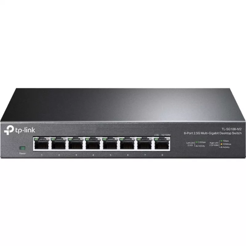 TP-LINK TL-SG108-M2 V3.0 8 prievadų 2,5G Multi-Gigabit nevaldomas komutatorius