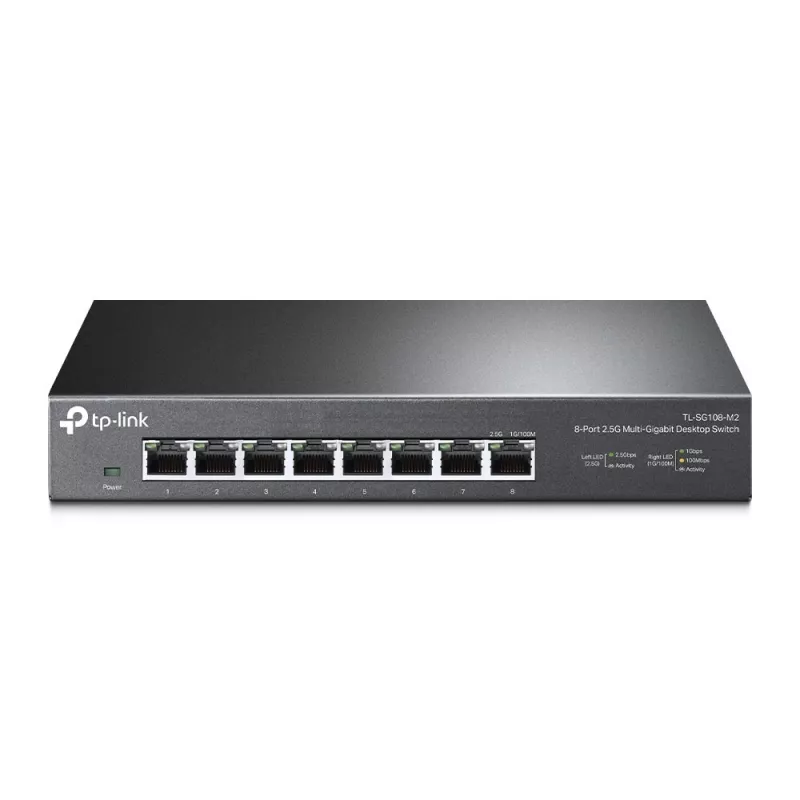 TP-LINK TL-SG108-M2 V3.0 8 prievadų 2,5G Multi-Gigabit nevaldomas komutatorius