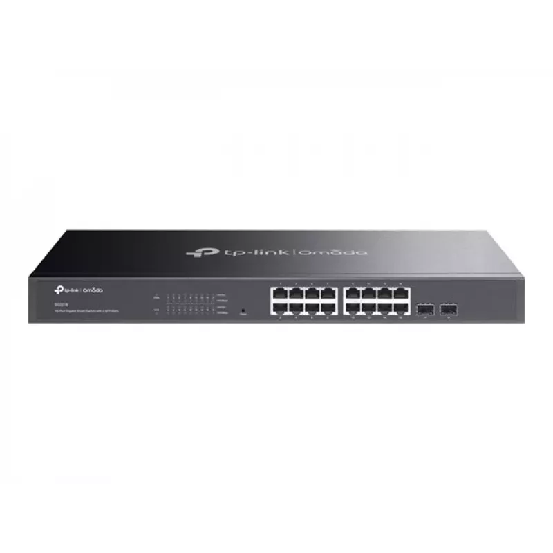 TP-LINK TL-SG2218 16-Port Gigabit L2+ Managed Switch su 2 SFP lizdais, 150W PoE+