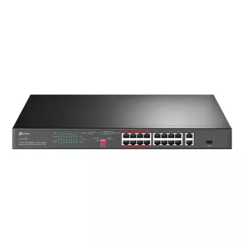 TP-Link TL-SL1218P 18 prievadų Fast Ethernet PoE+ valdiklis su 2 Gigabit ir 1 SFP