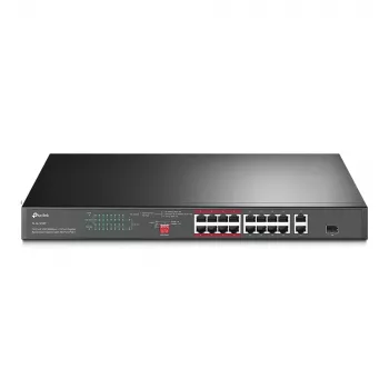 TP-Link TL-SL1218P 18 prievadų Fast Ethernet PoE+ valdiklis su 2 Gigabit ir 1 SFP