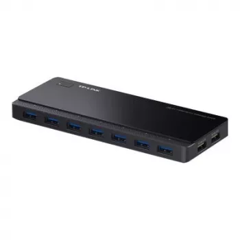TP-LINK UH720 7-Port USB 3.0 Hub su 2 Smart Charging Prievadais - Juoda