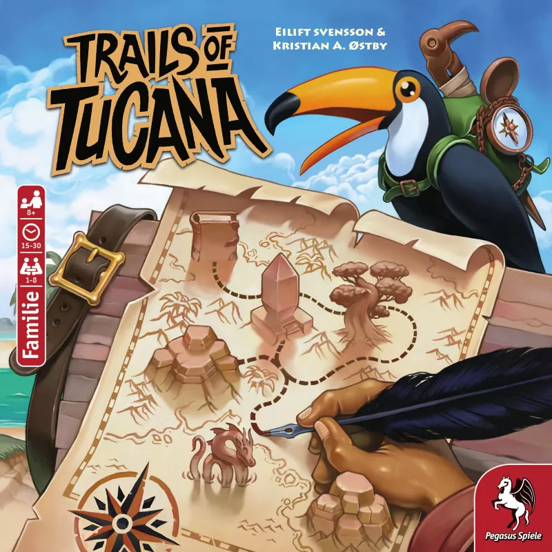 Trails of Tucana – Flip & Write stalo žaidimas