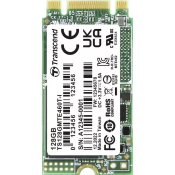 Transcend TS128GMTE460T-I 128GB M.2 2242 PCIe Gen3 x2 NVMe pramoninis SSD