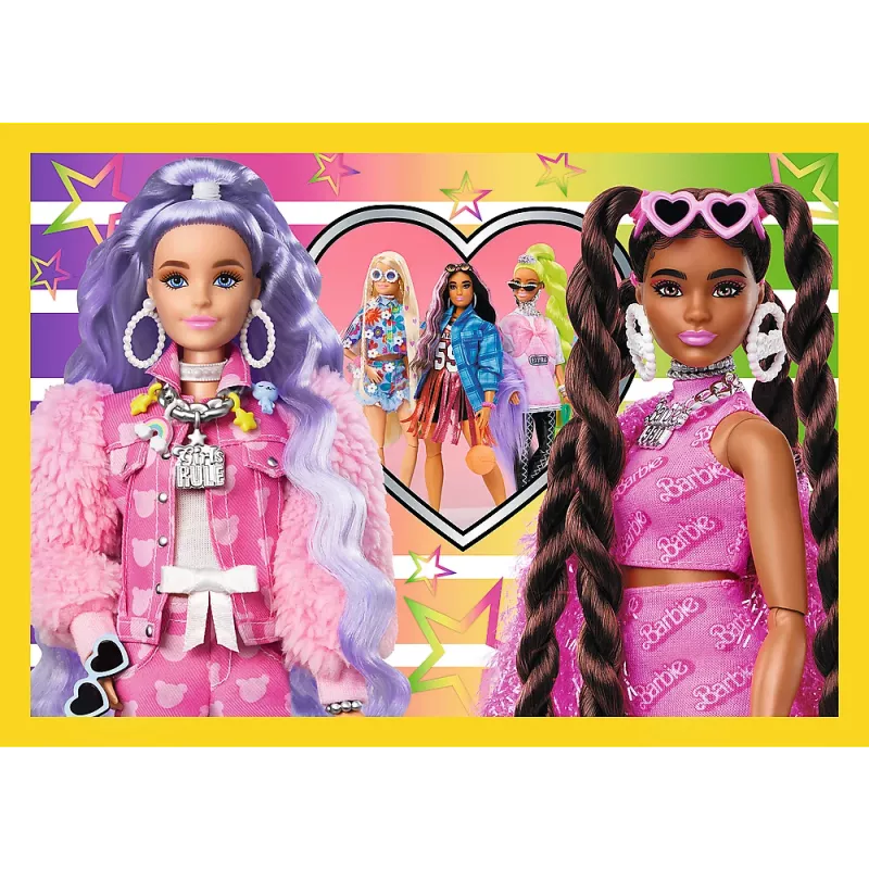 TREFL PUZZLE Dėlionė - 4 viename - Laimingas Barbie Pasaulis Trefl 34626