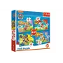 TREFL PUZZLE Dėlionė 4v1 „Paw Patrol“ Bėgantys šuniukai Trefl 34628