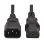 Tripp PDU Power Cord C13–C14 10A 250V H05VV-F 2m (6.6ft) juoda