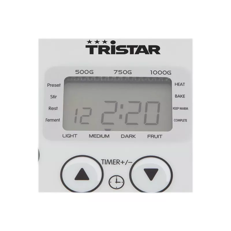 Tristar BM-4586 duonos kepimo mašina, 550 W, 19 programų, 750 g–900 g, LCD ekranas, nelipni forma, juoda