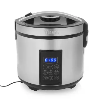 Tristar RK-6138 Skaitmeninis ryžių ir garų puodas, 1,5 l, 500 W, nerūdijantis plienas ir plastikas, juodos spalvos