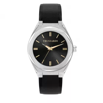 Trussardi vyriškas laikrodis R2451156001 42mm nerūdijančio plieno mėlynu ciferblatu Milano apyranke