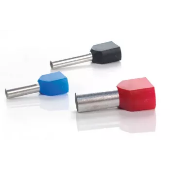 TRYTYT izoliuota dviguba įvorė DUID-2x1,5-8 raudona 2 x 1,5 mm², 8 mm, 100 vnt.