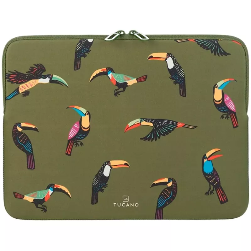 Tucano Tucani Second Skin neopreno nešiojamojo kompiuterio 15-16 colių įdėklas, žalias BFTUC401516-V