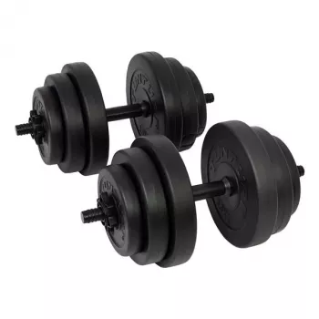 Tunturi 28 kg Vinilo Hantelių Rinkinys su Spinlock Svirtimis