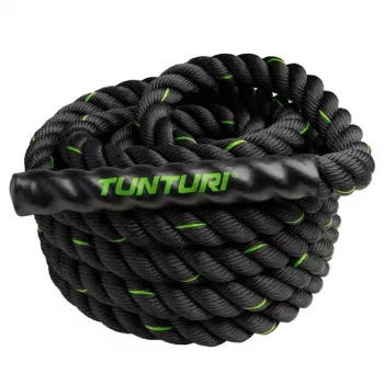 Tunturi Battle Rope 12m – 38mm aukšto tankio poliesterio treniruočių virvė