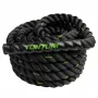 Tunturi Battle Rope 9m – 38 mm poliesterio jėgos ir kardio treniruočių virvė