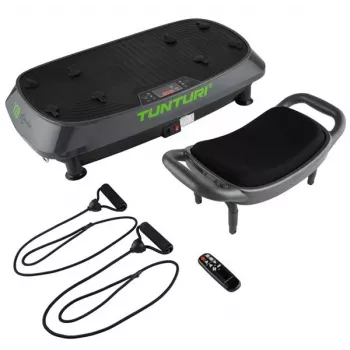 Tunturi Cardio Fit V20 vibracinė platforma – 200 W, 20 greičių, LCD ekranas, nuotolinio valdymo pultas
