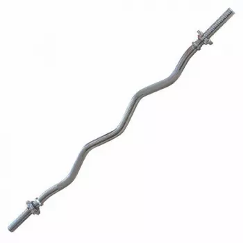 Tunturi EZ Curl Bar 120 cm Chrome-Plated Steel with Knurled Grip