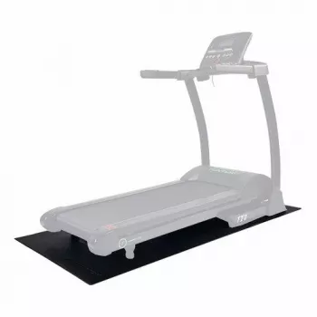 Tunturi grindų apsauginis kilimėlis 200 x 92.5 cm, juodas PVC, neslystantis, smūgius sugeriantis, skirtas bėgimo takeliams, dviračiams, elipsiniams treniruokliams