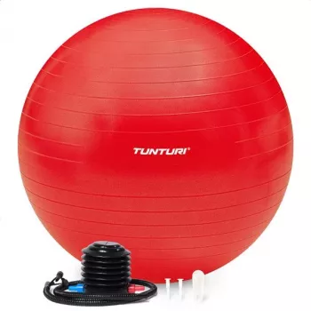 Tunturi Gymball Anti Burst Exercise Ball su pompa, 55 cm, raudonas