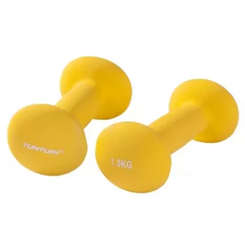 Tunturi Neopreno hantelių pora 1,5 kg geltona