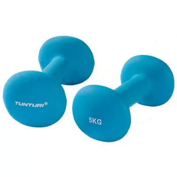 Tunturi Neoprene Dumbbells 5kg pora – mėlyna