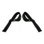 Tunturi Padded Weight Lifting Straps - 1 pora, juoda, neopreno riešo atrama, 60 cm