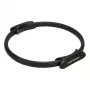 Tunturi Pilates Ring Black - lankstus stiklo pluošto fitneso žiedas su EVA putų rankenomis, skirtas liemeniui, šlaunims, rankoms, krūtinei, sėdmenims - 38 cm skersmuo, vidutinė varža, lengvas ir nešiojamas Pilates, jogai, jėgos treniruotėms