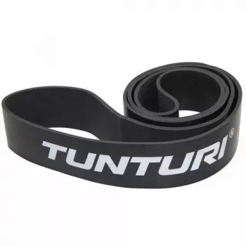Tunturi Power Band Extra Heavy pasipriešinimo juosta, 104 cm x 6,4 cm, juoda