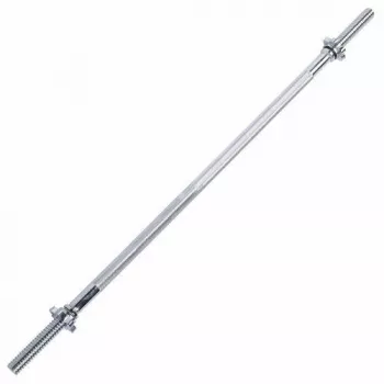 Tunturi Standard štangos strypas 165 cm, chromuotas vientiso plieno, jėgos treniruotėms
