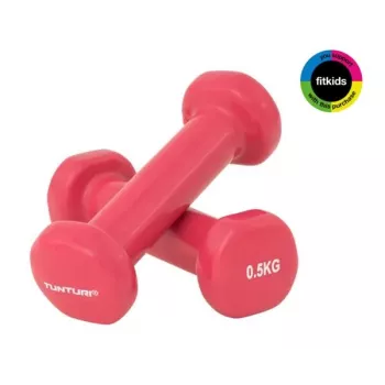 Tunturi Vinyl Dumbbells 0,5 kg, rožinės, 2 vnt.