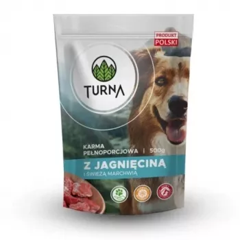 TURNA šlapias ėdalas šunims su ėriena – 500 g skardinė