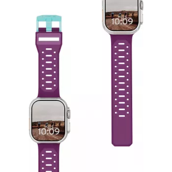 UAG Urban Armor Gear Civilian apyrankė Apple Watch Ultra/44/45/46mm – Deep Purple/Aqua 194002114E5F
