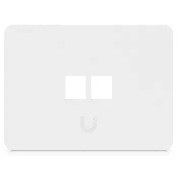 Ubiquiti UACC-WP-KEYSTONE-H-2P Universal Keystone Wall Plate (2 vnt.) – balta, vieno lizdo, ABS