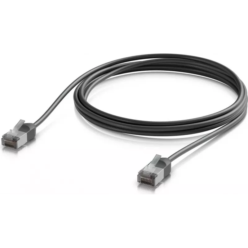 Ubiquiti UniFi Premium Patch Cable Outdoor lauko komutacinis kabelis, Cat6A, 2 m, juodas (UACC-Cable-Patch-Outdoor-C6A-2M-BK)