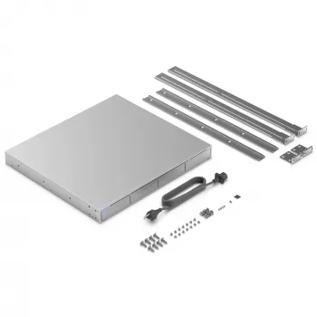 Ubiquiti UNAS-Pro-4 1U montuojamas į stelažą 4 dėklų NAS su 10GbE SFP+