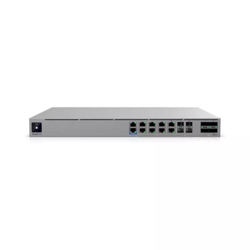 Ubiquiti UniFi Enterprise Firewall Core EF-Core - 4x 100G QSFP28, 4x 25G SFP28, 8x 10G RJ45, 2x 1G RJ45, 1U stelažinis