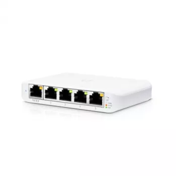 Ubiquiti UniFi USW Flex Mini 5 prievadų valdomas Gigabit PoE komutatorius baltas