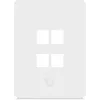 Ubiquiti Universal Keystone Wall Plate 4-Port Vertical – švarus, pritaikomas apdailos sprendimas (UACC-WP-KEYSTONE-V-4P)