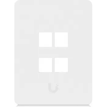 Ubiquiti Universal Keystone Wall Plate 4-Port Vertical – švarus, pritaikomas apdailos sprendimas (UACC-WP-KEYSTONE-V-4P)