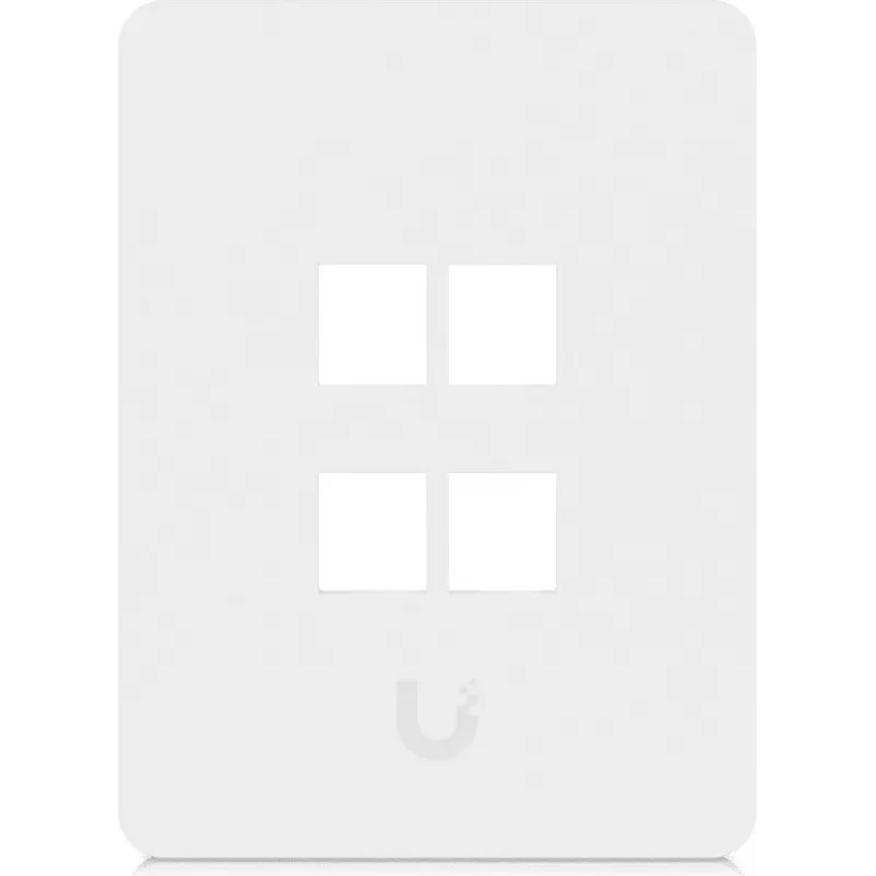 Ubiquiti Universal Keystone Wall Plate 4-Port Vertical – švarus, pritaikomas apdailos sprendimas (UACC-WP-KEYSTONE-V-4P)