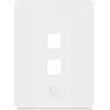 Ubiquiti Universal Keystone sieninė plokštė, švari, pritaikoma apdaila, 2 prievadų vertikali (UACC-WP-KEYSTONE-V-2P)