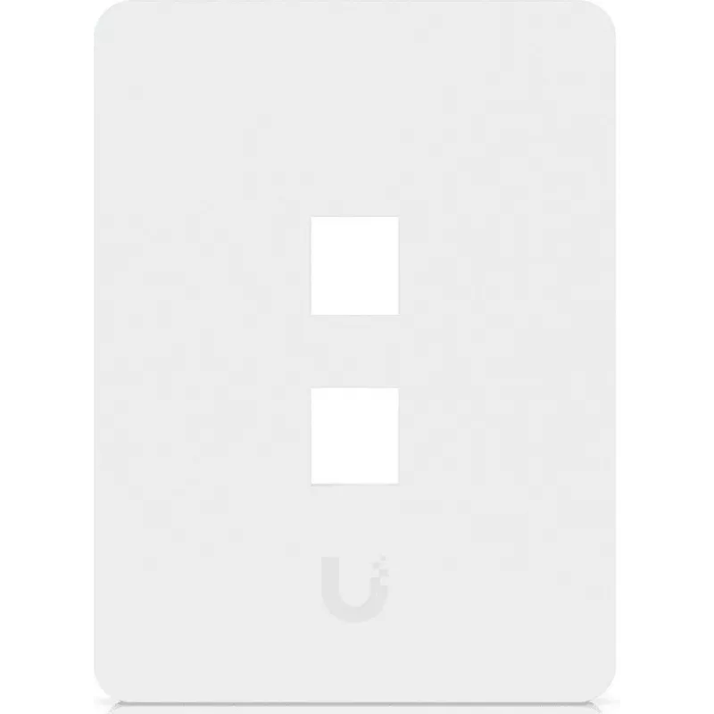 Ubiquiti Universal Keystone sieninė plokštė, švari, pritaikoma apdaila, 2 prievadų vertikali (UACC-WP-KEYSTONE-V-2P)