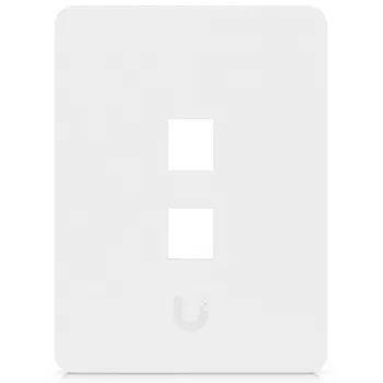 Ubiquiti Universal Keystone sieninė plokštė, švari, pritaikoma apdaila, 2 prievadų vertikali (UACC-WP-KEYSTONE-V-2P)