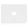 Ubiquiti Universal Keystone Sieninė Plokštelė – Vieno Gneždo, 1 Prievadas, Balta (UACC-WP-KEYSTONE-H-1P)