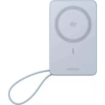 UGREEN 10000 mAh magnetinis nešiojamasis įkroviklis 25W Qi2 pilkas, universalus (65958)