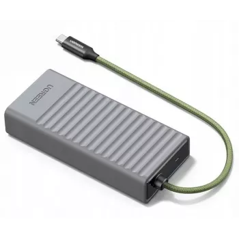 UGREEN 2-in-1 USB 3.0 SD/Micro SD kortelių skaitytuvas su laikymo dėklu, pilka